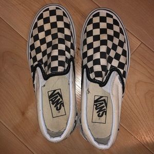 Checkered Slip on Vans